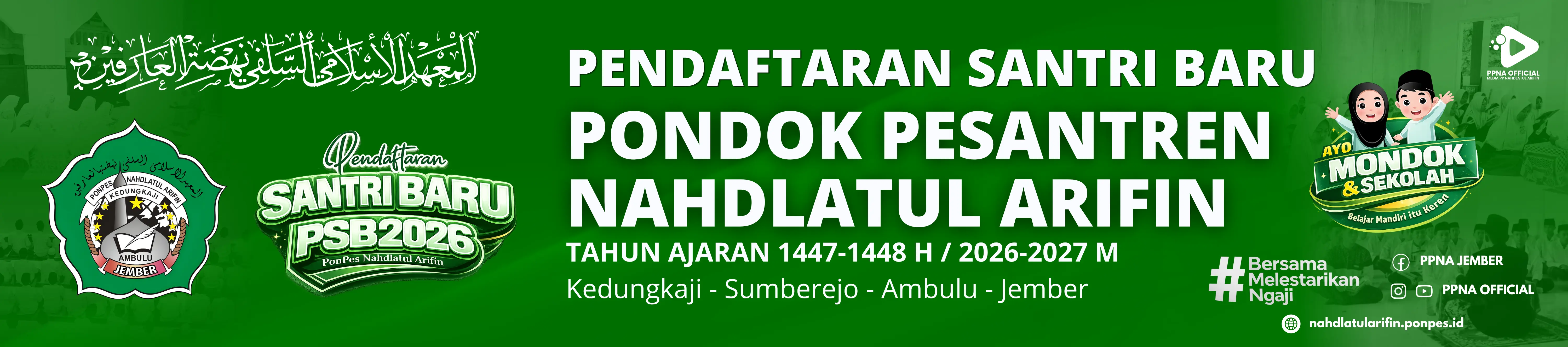 Banner Penerimaan Santri Baru